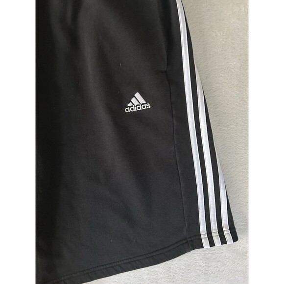 Adidas Essentials Fleece 3-Stripe Sweat Shorts Black Size 2XLT2  Activewear - Picture 4 of 10